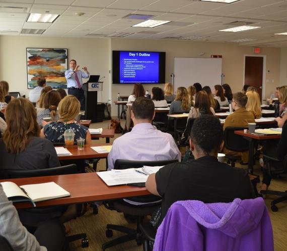 Certified Substance Abuse Counselor Training students in a group session